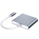 EVTrend адаптер, 3 в 1, USB-C към USB, HDMI, USB-C, модел HC-04B, сив