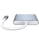 EVTrend адаптер, 3 в 1, USB-C към USB, HDMI, USB-C, модел HC-04B, сив