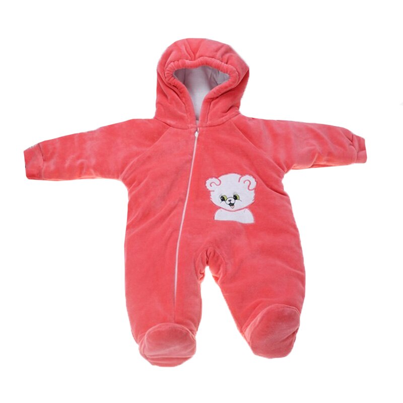 Combinezon iarna pentru fete Pifou Model2 PM-3, Coral, 58-62 cm, 2-3 luni