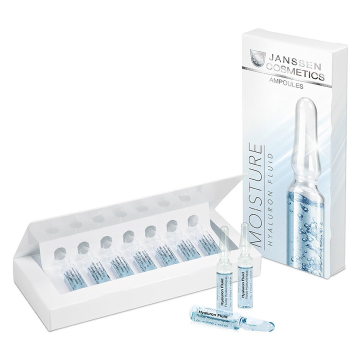 Serum cu Acid Hyaluronic pentru ten uscat, 7 x 2ml