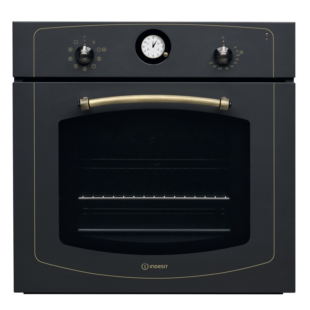 Cuptor incorporabil Indesit IFVR 800 H AN, 65 l, Clasa A, 8 functii, Grill, Pizza, Timer, Iluminare, Antracit