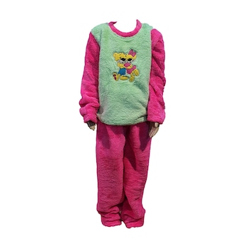 Pijamale copii Vienetta ,fete, cocolino, Roz/Verde
