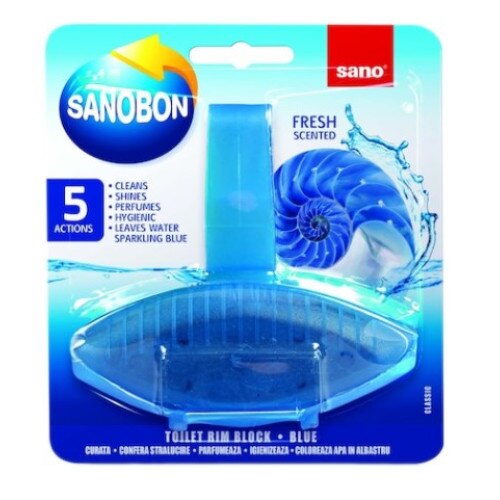 Odorizant toaleta SanoBon Fresh scented 5in1 55gr