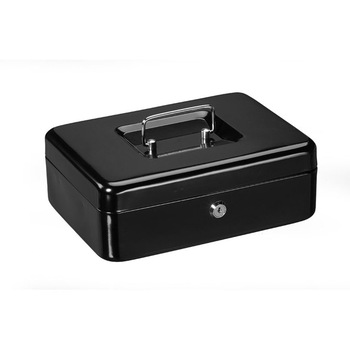 Caseta Bani pentru Monede si Bancnote BURG, Negru, Otel, 250 x 90 x 180 mm Caseta Bani pentru Monede si Bancnote BURG, Negru, Otel, 250 x 90 x 180 mm