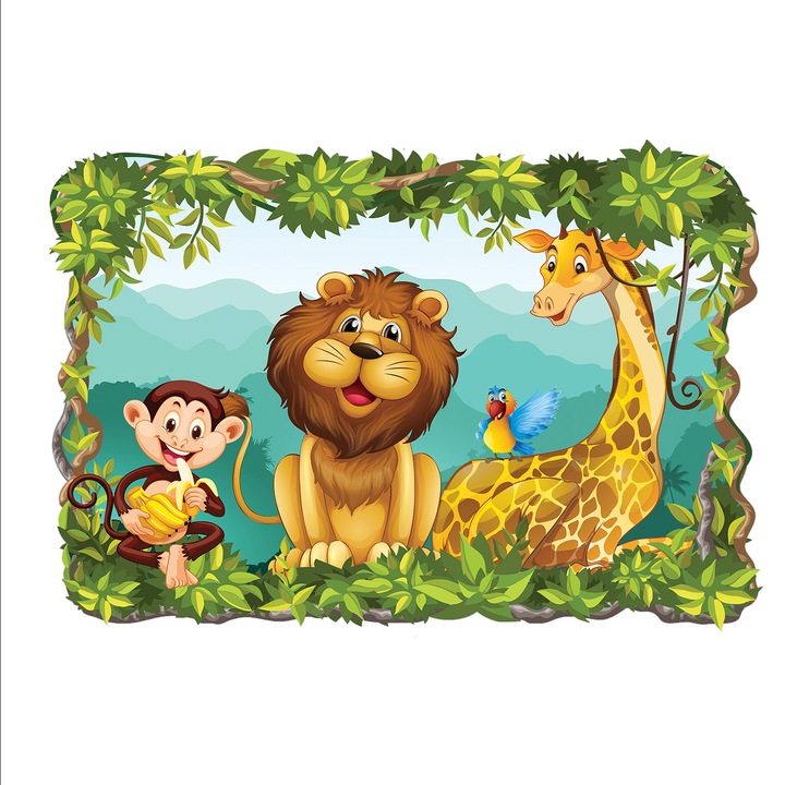 3D Самозалепващ се тапет Digital Ascend, Cафари 2, 90x130 cm