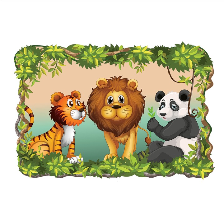 3D Самозалепващ се тапет Digital Ascend, Cафари 5, 60x90 cm