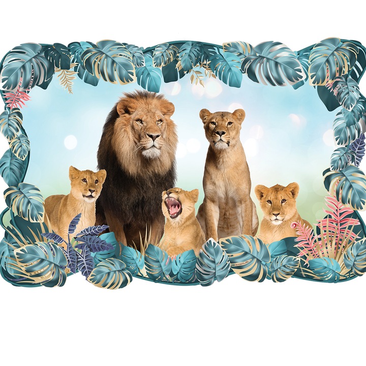 3D Самозалепващ се тапет Digital Ascend, Cафари 11, 60x90 cm