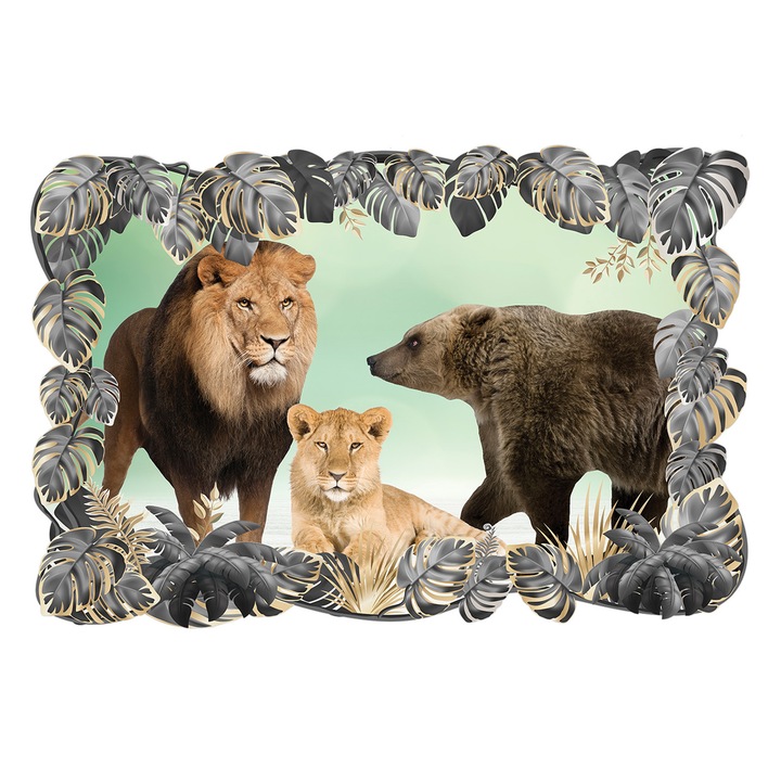 3D Самозалепващ се тапет Digital Ascend, Cафари 17, 90x130 cm