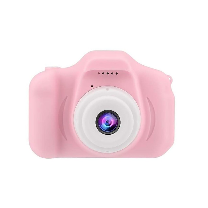 Doty Childhood Captures Mini kamera, Gyerekeknek, Full HD, Digitális, Több funkció, Vonzó design, Fehér / Rózsaszín