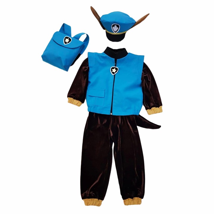 Costum Chase Patrula Catelusilor 6-7 ani, Flavis, Multicolor