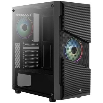 Carcasa Aerocool Menace Saturn RGB, Mid-Tower, fara sursa, ATX, Black Carcasa Aerocool Menace Saturn RGB, Mid-Tower, fara sursa, ATX, Black