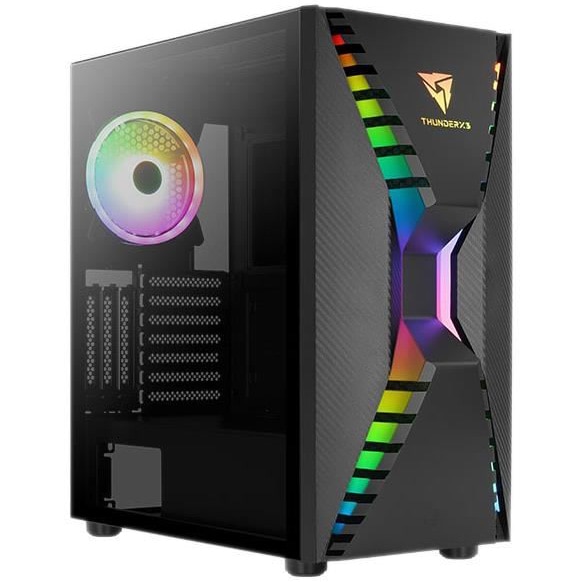 Carcasa Aerocool Cronus, Mid-Tower, fara sursa, E-ATX, Black
