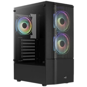 Carcasa Aerocool Quantum Mesh V2, Mid-Tower, fara sursa, ATX, Black Carcasa Aerocool Quantum Mesh V2, Mid-Tower, fara sursa, ATX, Black