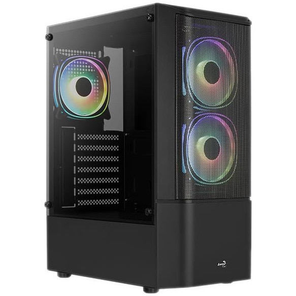Carcasa Aerocool Quantum Mesh V3, Mid-Tower, fara sursa, ATX, Black