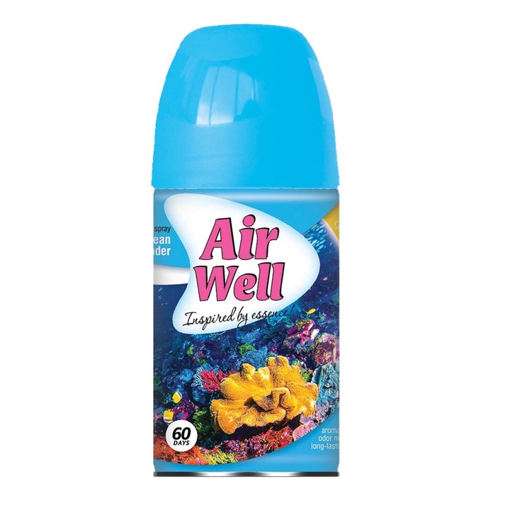 Rezerva odorizant pentru camera Agiva AirWell Ocean Tender, 250ml