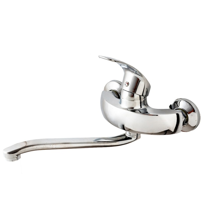 Hanba konyhai csaptelep, falra szerelhető, fényes króm