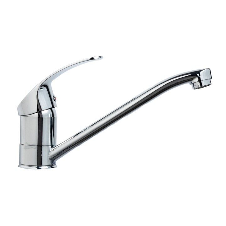 Hanba konyhai csaptelep, fényes króm bútor hosszú cső