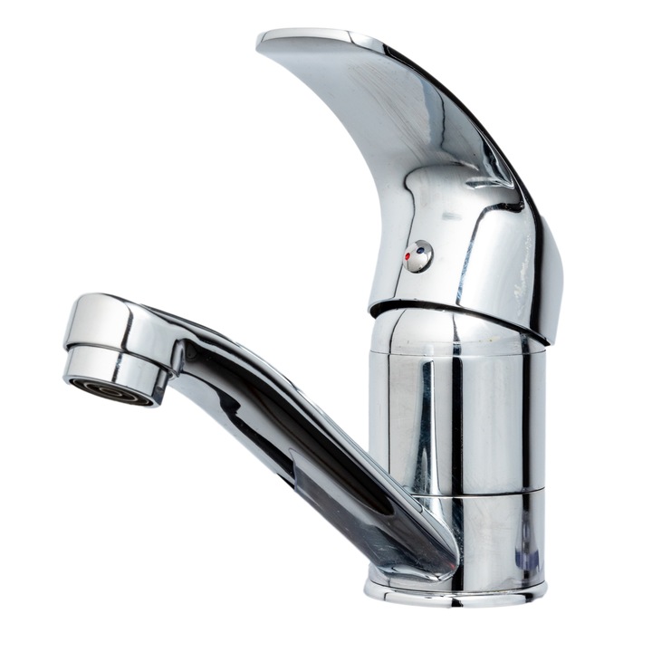 Hanba konyhai csaptelep, közepesen fényes krómozott bútorcső