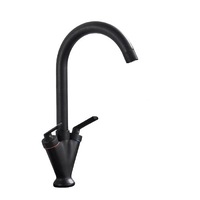 robinet pentru chiuveta de bucatarie negru mat cu arc innalt 360 de grade pivotant imagen 6_0_
0