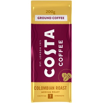 Cafea macinata Costa Colombia, prajire medie, 200g Cafea macinata Costa Colombia, prajire medie, 200g