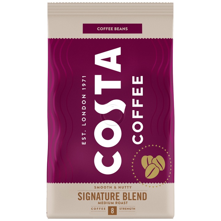 Кафе на зърна Costa Signature Blend, Средно изпечено, 500 г