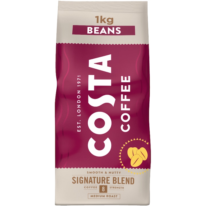 Cafea boabe Signature Blend Medium, Costa Coffee, 1kg