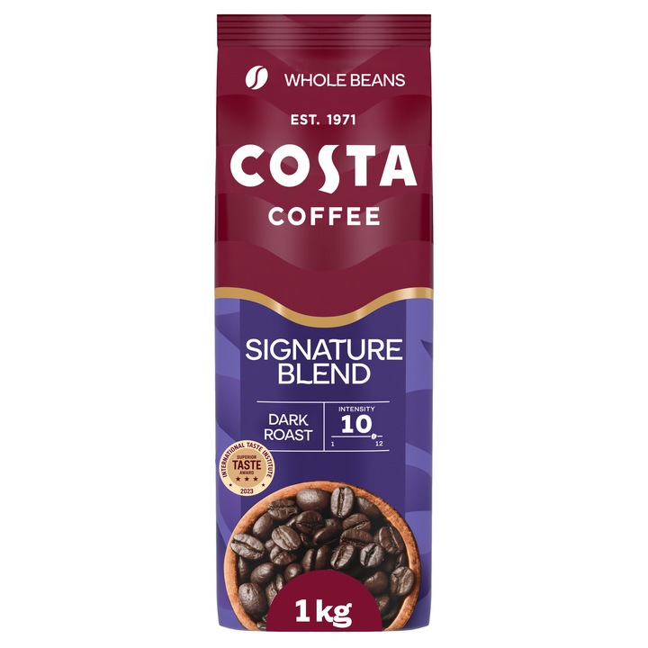 Cafea boabe, Costa Signature Blend, prajire intensa, 1 kg