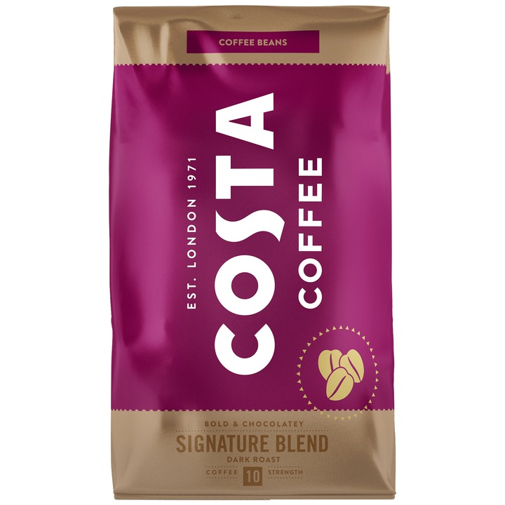 Costa Coffee Signature Blend Dark Roast pörkölt szemes kávé, 1 kg