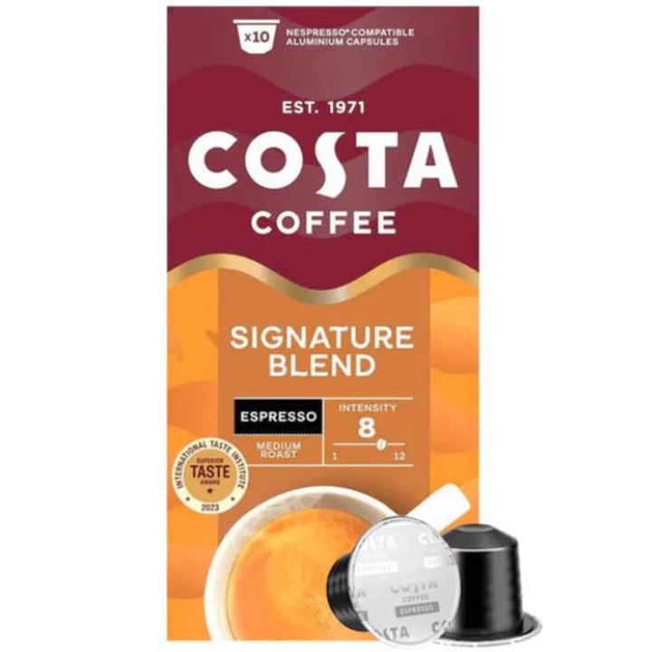 Капсули Costa Signature Blend Espresso, Съвместими с Nespresso, 10 капсули, 57г