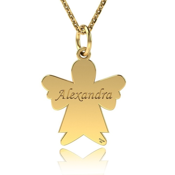 Верижка от жълто злато с висулка модел Ingeras