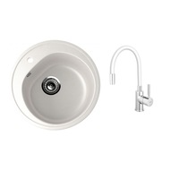 set chiuveta granit alb ulgran 1 cuva rotunda si baterie bucatarie ferro pipa flexibila alb imagen 49_0_
0