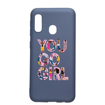 Husa Samsung Galaxy A20e, Girl Power, rezistenta la uzura, anti-alunecare, din silicon Premium, AlaskanBlue, AB250 Husa Samsung Galaxy A20e, Girl Power, rezistenta la uzura, anti-alunecare, din silicon Premium, AlaskanBlue, AB250
