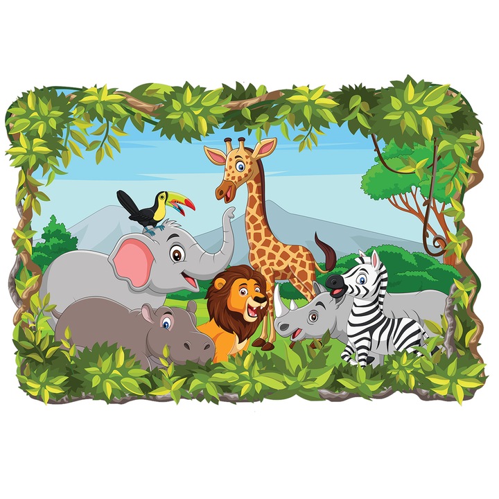 3D Самозалепващ се тапет Digital Ascend, САФАРИ 47 , 90x130 cm