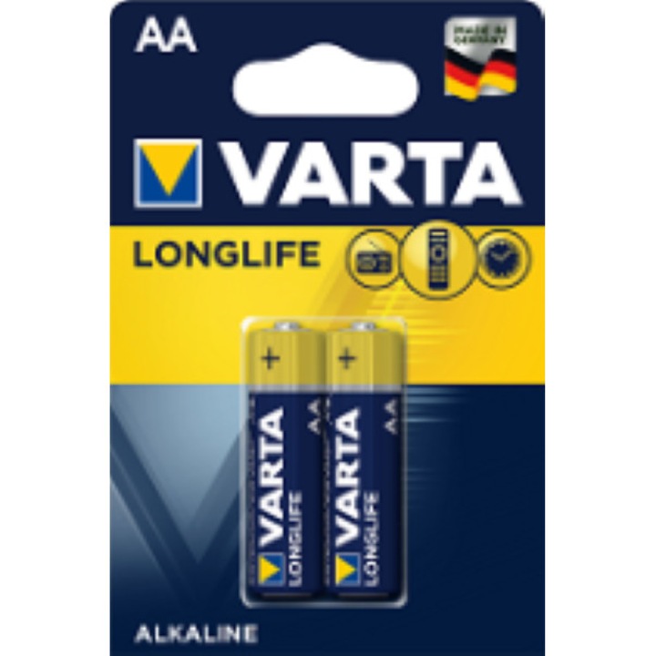 Varta LongLife elemek, alkáli, AA, 2 db.