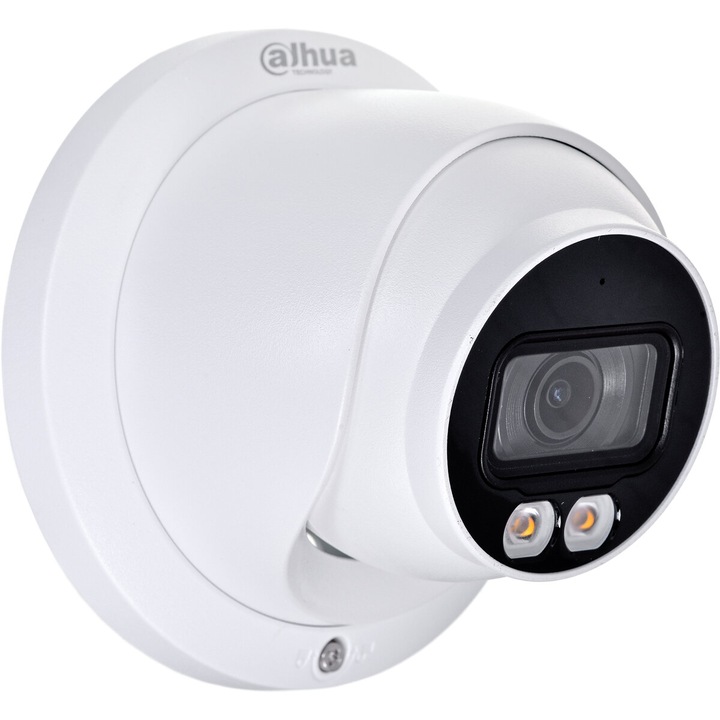 Camera de Camera de supraveghere interior, Dahua, Full-Color, 2MP, lentila 2.8 mm, LED alb 30m, microfon, IPC-HDW3249TM-AS-LED