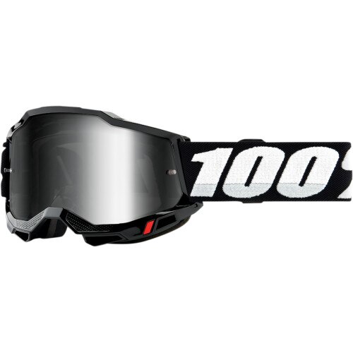 Ochelari cross/atv 100% Accuri 2, lentila oglinda, culoare rama negru