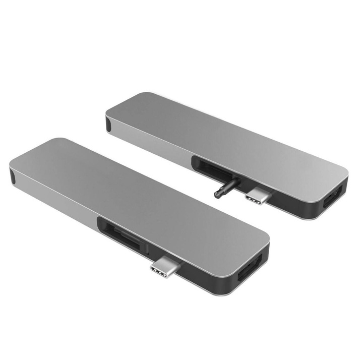 HyperDrive™ SOLO USB-C dokkoló, USB-C, 4K HDMI, 2x USB 3.1, SD kártyaolvasó - UHS-I, Micro SD kártyaolvasó - UHS-I, audio jack, Asztroszürke
