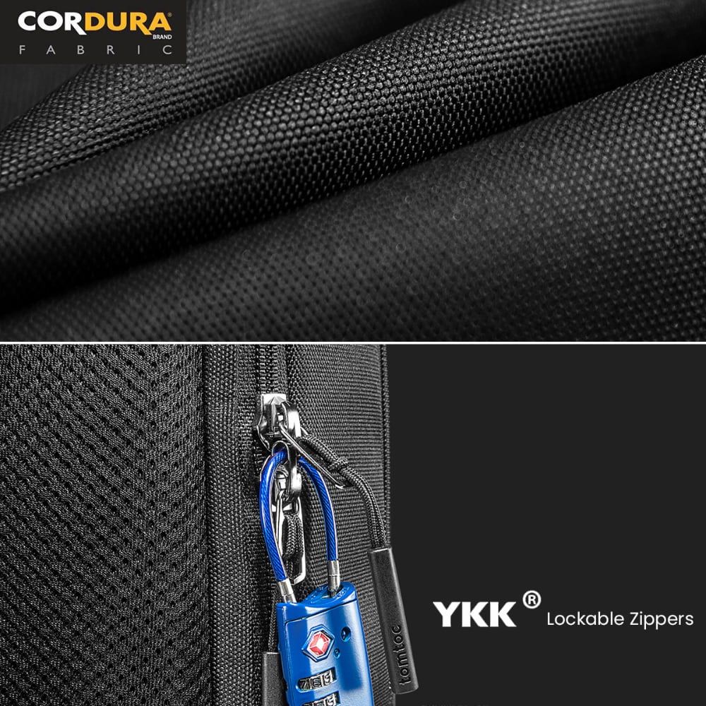 Rucsac tomtoc Explorer-T60, 15L, negru, 420x300x120mm
