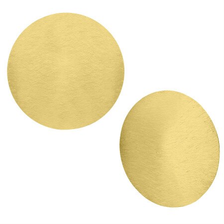 Cercei Manoki KA145G, inox, auriu, 50mm