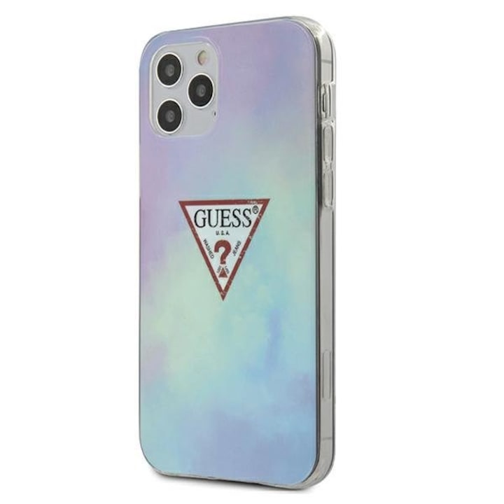 Apple iPhone 12 / 12 Pro Guess Tie & Dye Collection Hátlap tok - GUHCP12MPCUMCGC02, Kék