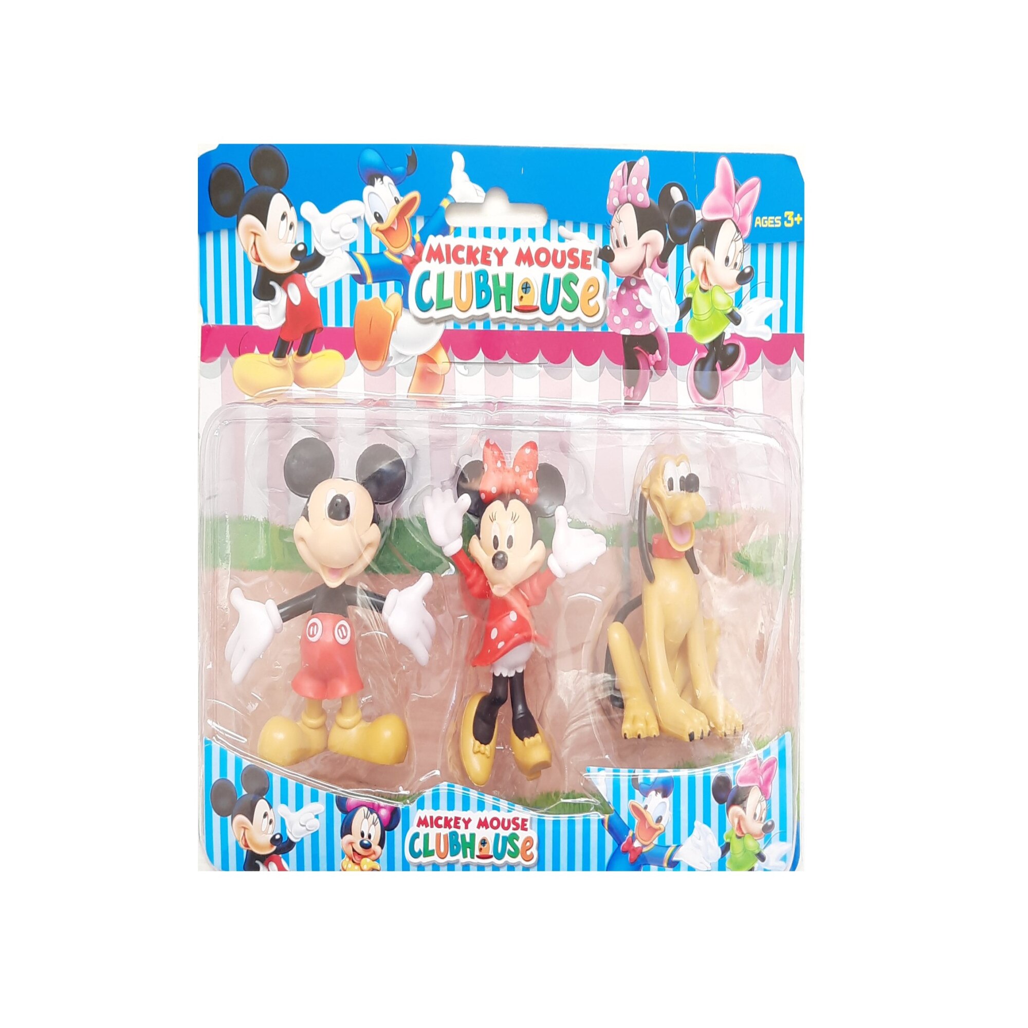 Set 3 figurine Minnie, Micky, Pluto