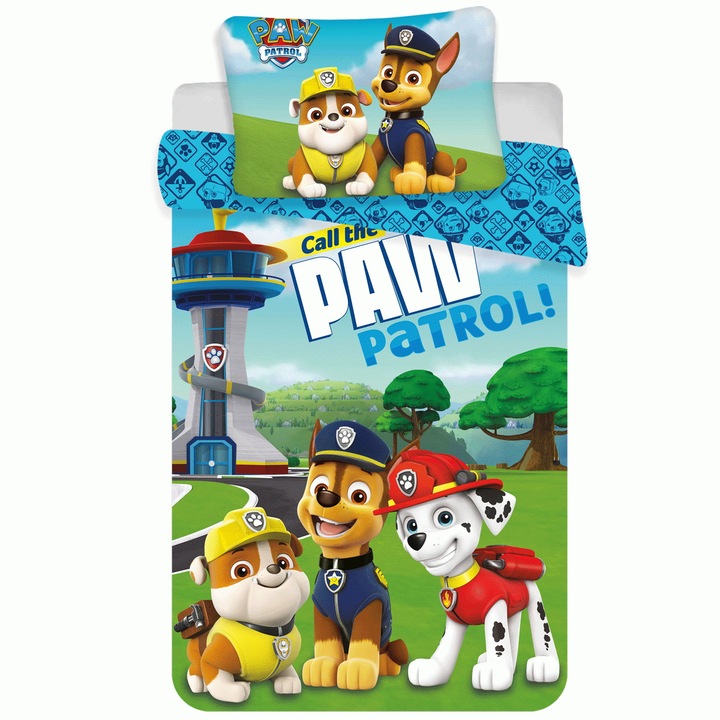 Детски спален комплект, Paw Patrol, памук