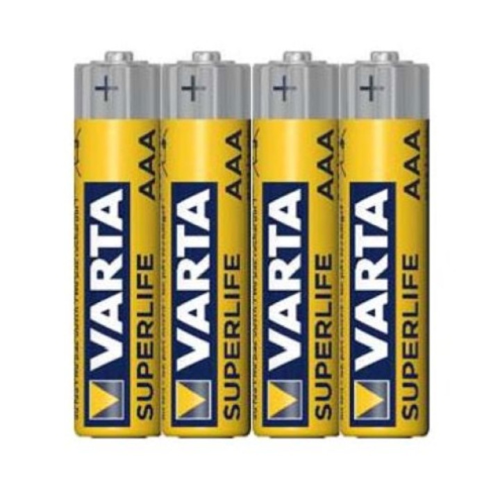 Батерии Varta SuperLife цинкови, ААА, 4 бр., фолио