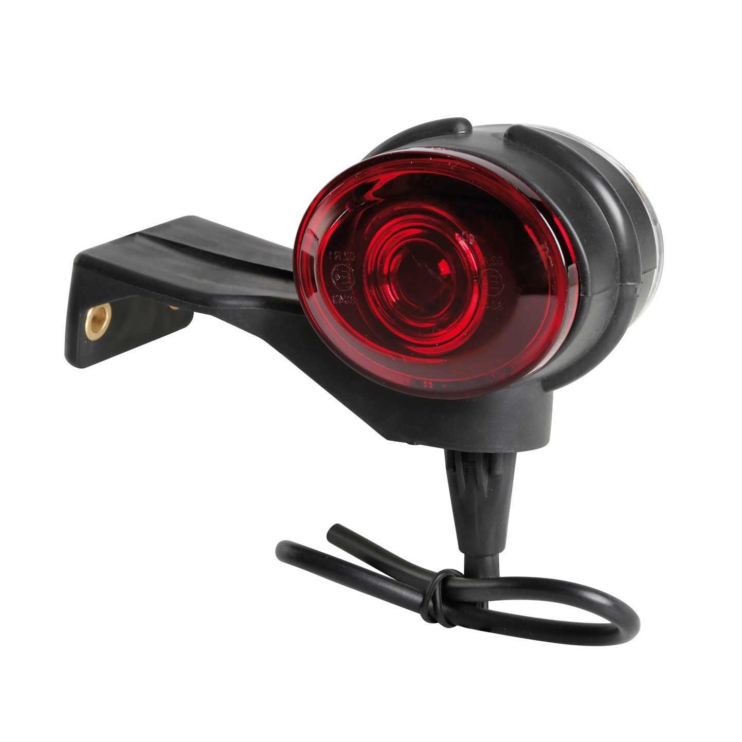 Lampa gabarit camion dreapta Ilumia Lampa, cu prindere L, 2 LED-uri, 24V, alb/rosu