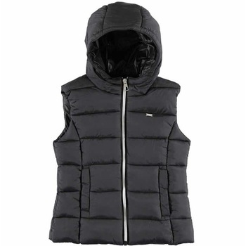 Vesta cu gluga fete, iDO, negru, Negru Vesta cu gluga fete, iDO, negru, Negru