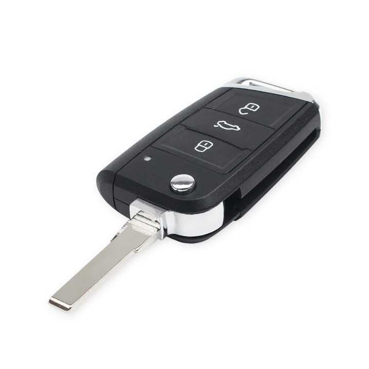 Carcasa cheie Volkswagen Golf 7 GTI MK7 Skoda Octavia A7 Seat, lamela HU75T