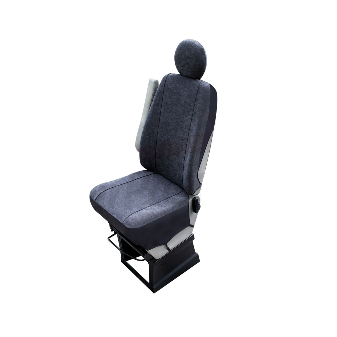 Husa micorbuz pentru scaunul soferului Metru Patrat , pentru masinile de tip van , utilitara , microbuz , din material textil durabil , marimea M , prevazuta cu nembrana interioara impermeabila