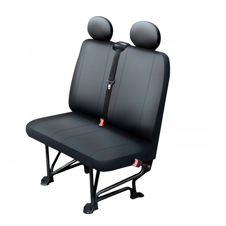 Комплект от 2 протектора за седалки на микрубус METRU PATRAT, Еко кожа, размер L, Тъмносив