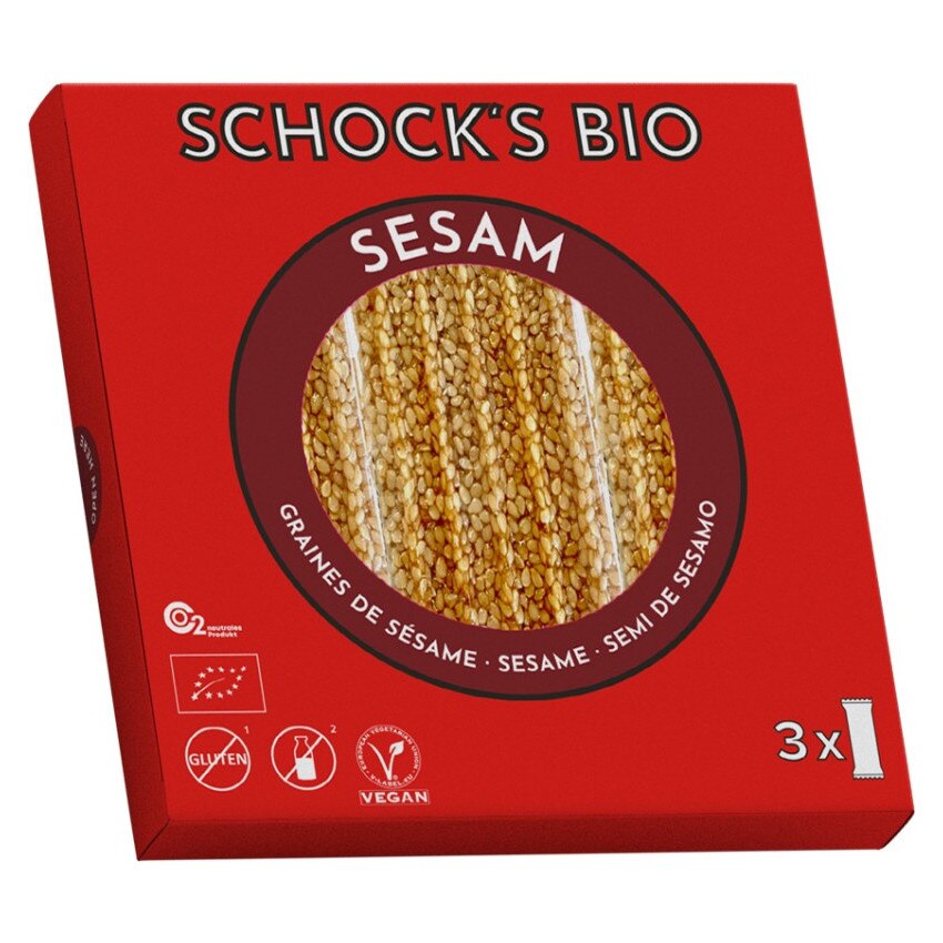 Batoane crocante cu susan, bio, Schock, 75g