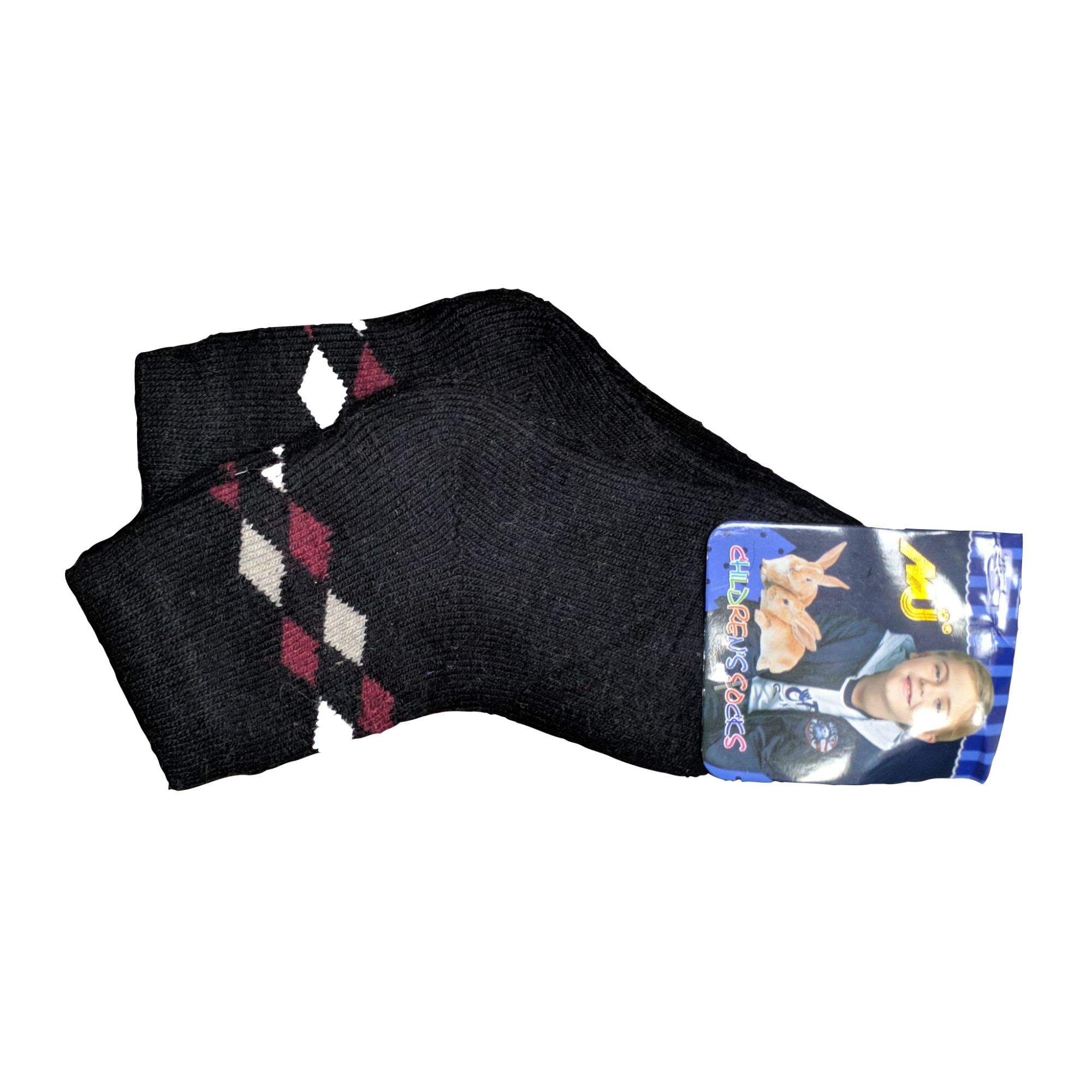 Set 2 perechi sosete copii 20 25 Lana Negre